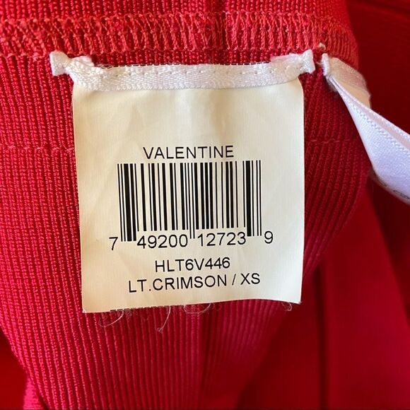 HERVE Leger “Valentine” Square Neck Bandage Dress - Picture 13 of 14